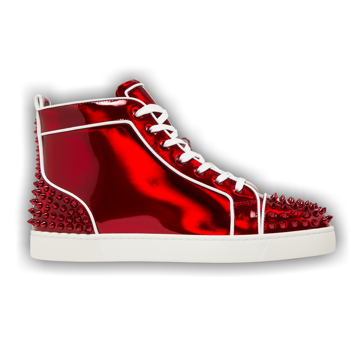 Buy Christian Louboutin Lou Spikes 2 High 'Red' - 3220498