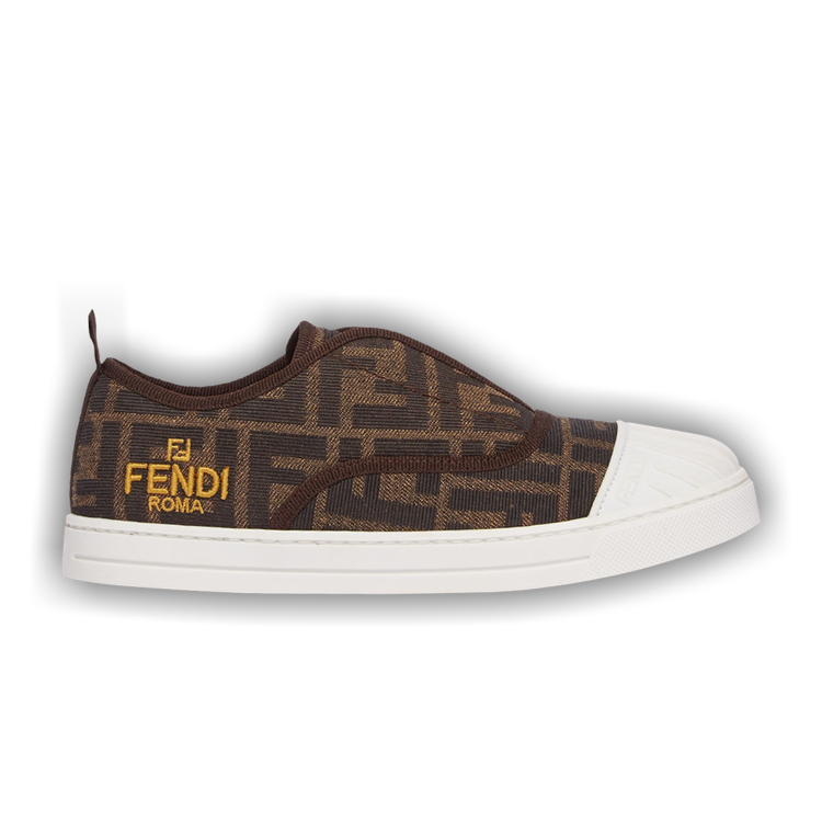 Buy Fendi Slip-On Sneaker Junior 'Allover FF Logo - Tobacco