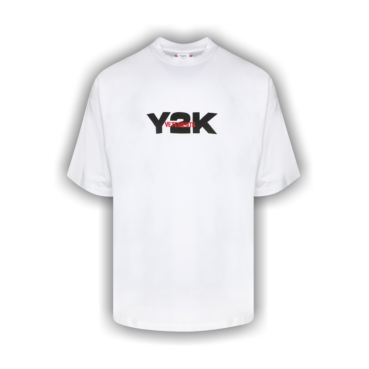 【VETEMENTS】Y2K Tシャツ Buy Vetements Y2K T-Shirt 'White' - UE64TR250W WHIT | GOAT
