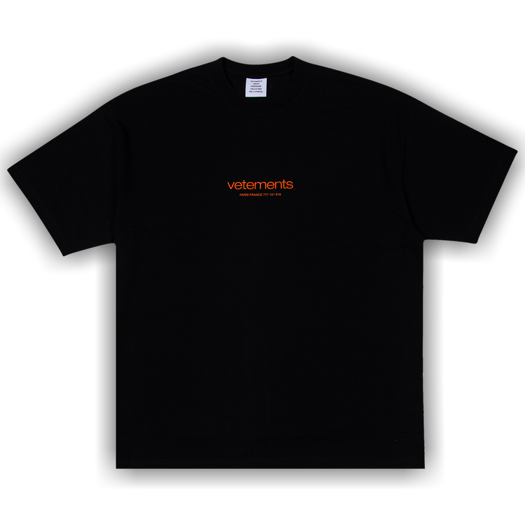 Buy Vetements Urban Logo T-Shirt 'Black' - UE64TR150B BLAC | GOAT
