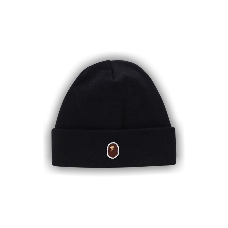 Buy BAPE Silicon Ape Head Knit Cap 'Black' - 1K30 181 006 BLACK | GOAT