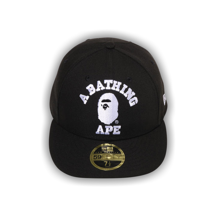 Buy BAPE College New Era 59FIFTY Low Profile Cap 'Black