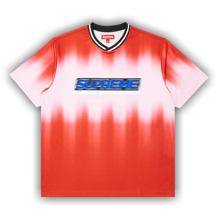 Size l Supreme Blur Soccer Jersey 'Red'