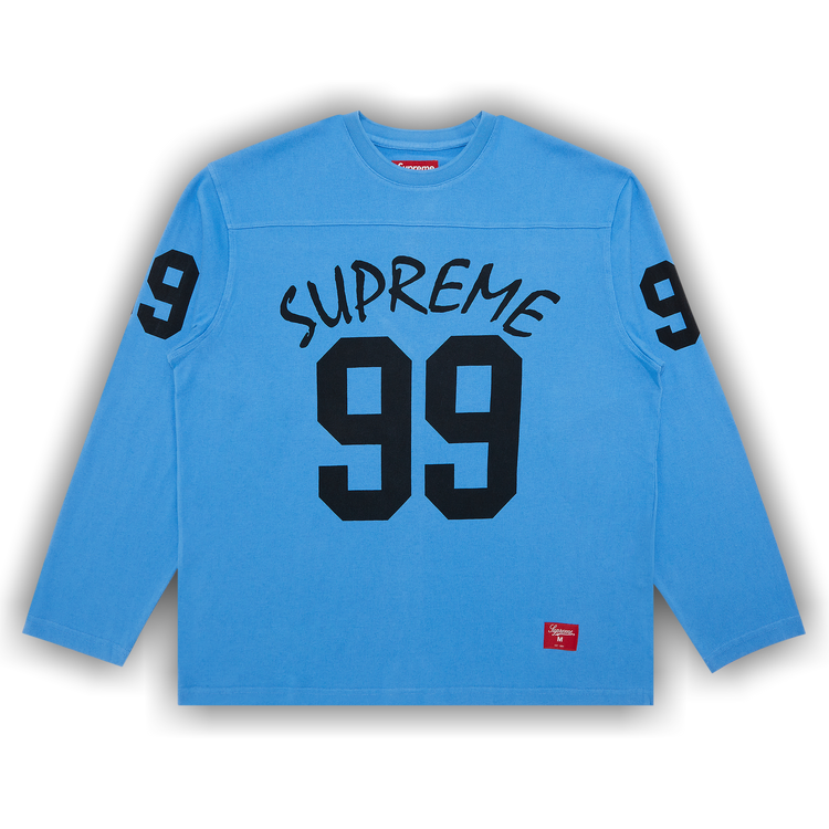 行列のできるレビュー商品、集めました。高評価アイテム 99 Supreme Buy Long-Sleeve SS24KN53 - 'Blue' Top Football シャツ