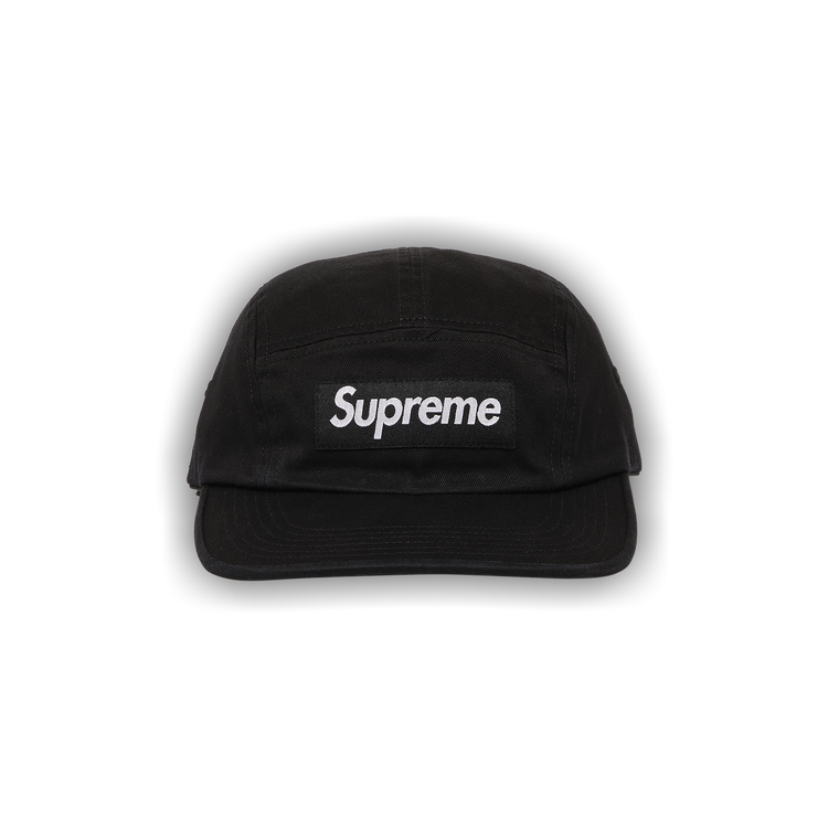 Buy Supreme Washed Chino Twill Camp Cap 'Black' - SS24H31