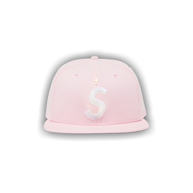 Supreme Gold Cross S Logo New Era 'Pink'