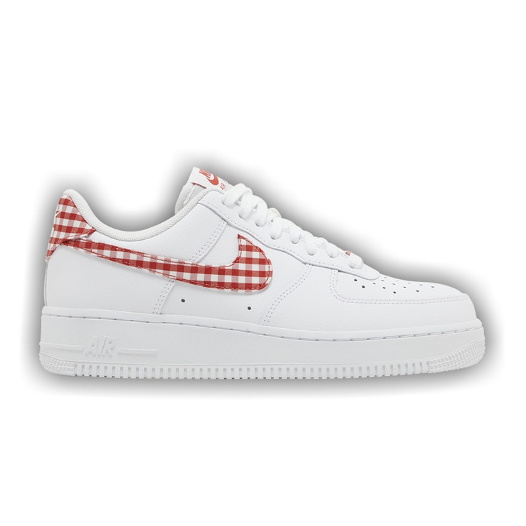 Buy Wmns Air Force 1 '07 Essential 'Mystic Red Gingham' - DZ2784