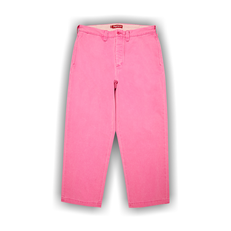 Supreme Snake Print Chino Pant Pale Pink Men's - SS24 - US
