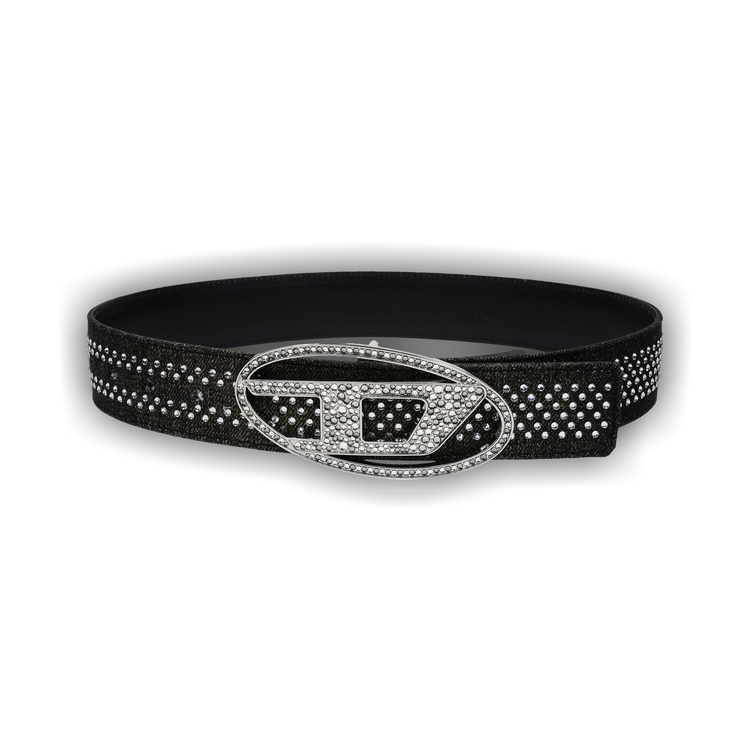 Buy Diesel Denim Crystal Buckle Belt 'Black' - X09940 P6330