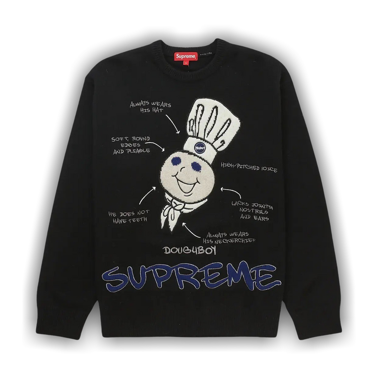 Supreme Doughboy スタジャン Sサイズ ブラック