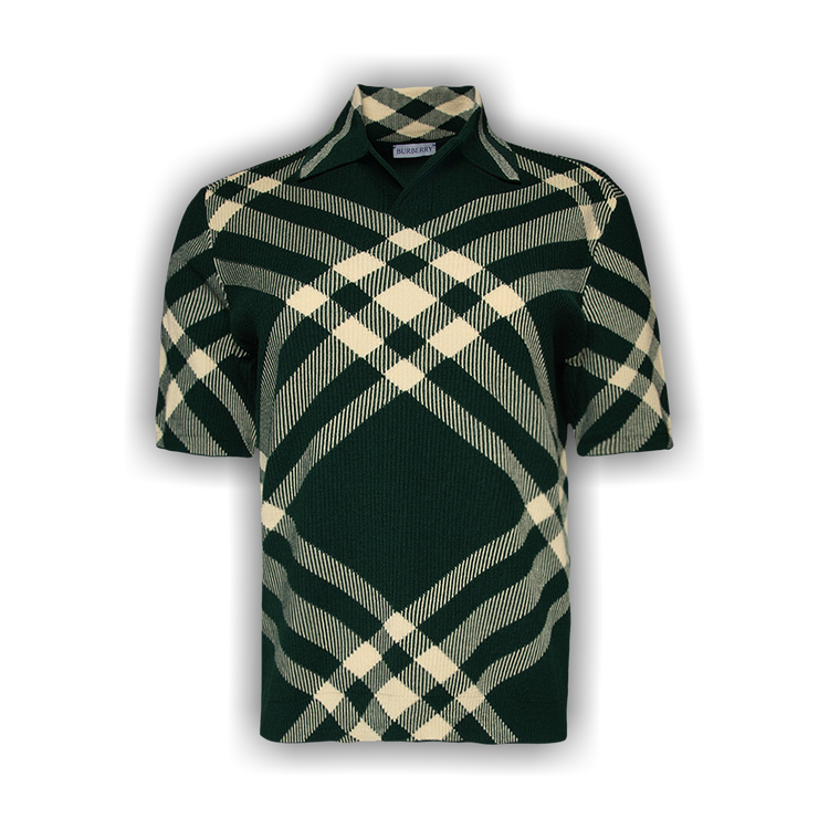 Burberry Vintage Check Ribbed Knit 'Green Check'