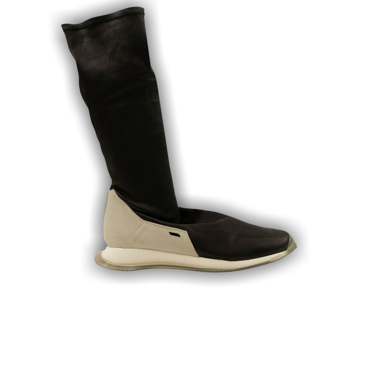 Buy Rick Owens Oblique Runner Stretch Sock Black Milk Clear Sole RU19F4812 LNSLVS 09110 GOAT CA