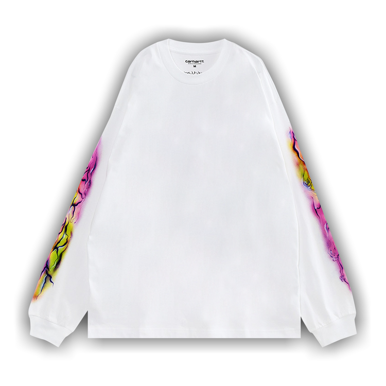 Carhartt WIP ロンT 長袖 Ｔシャツ Babybrush Grin I032125-89XX Buy Carhartt WIP Baby Brush Grin Long-Sleeve Tee 'Black
