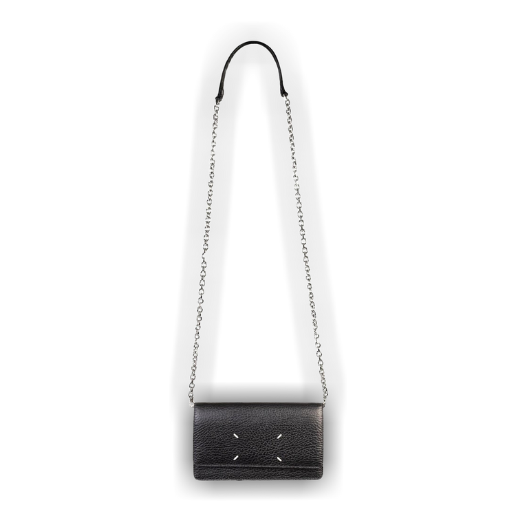 Buy Maison Margiela Leather Fold Over Bag 'Black