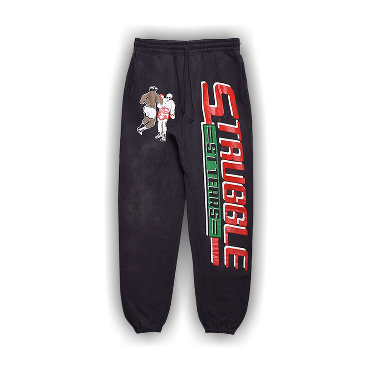 Buy Saint Michael x Denim tears Struggle Sweatpants 'Black Buy Saint Michael x Denim tears Struggle Sweatpants 'Black