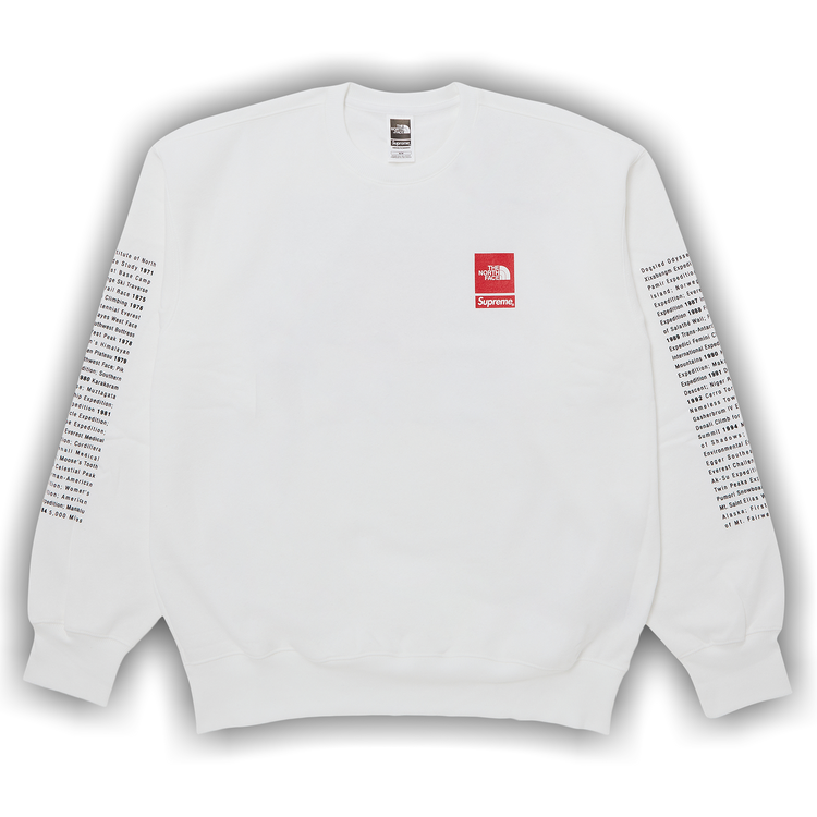 Buy Supreme x The North Face Crewneck White SS24SW2 WHITE GOAT CA