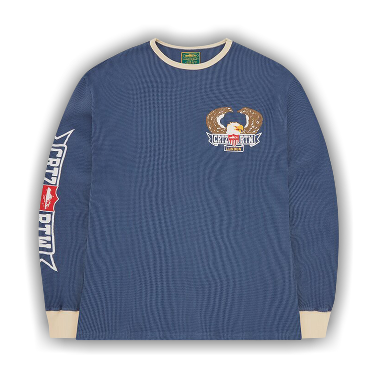 Buy Corteiz Dipset Waffle Long-Sleeve 'Royal Blue' - 7892