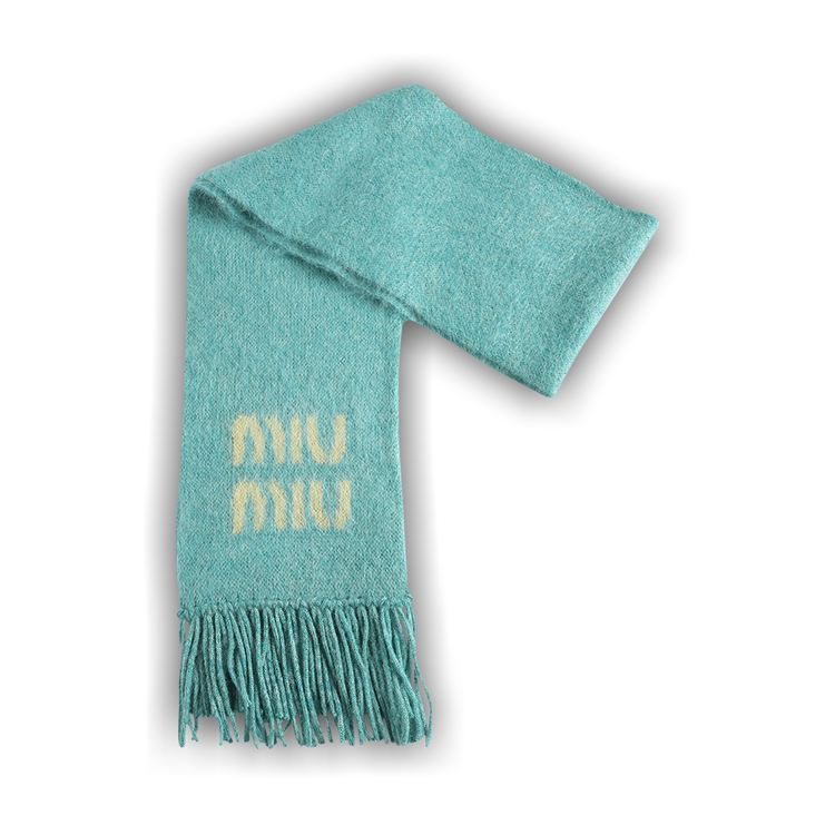Buy Miu Miu Scarf 'Blue' - 5FS062 F0136 | GOAT