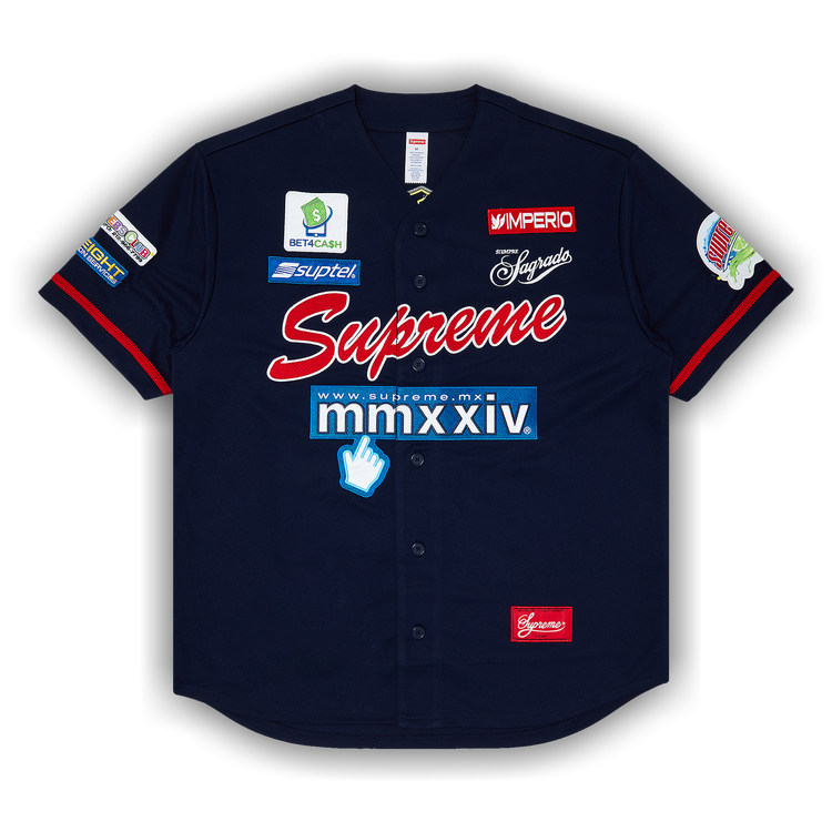 Buy Supreme Chosen One Baseball Jersey 'Navy' - SS24KN29 NAVY | GOAT