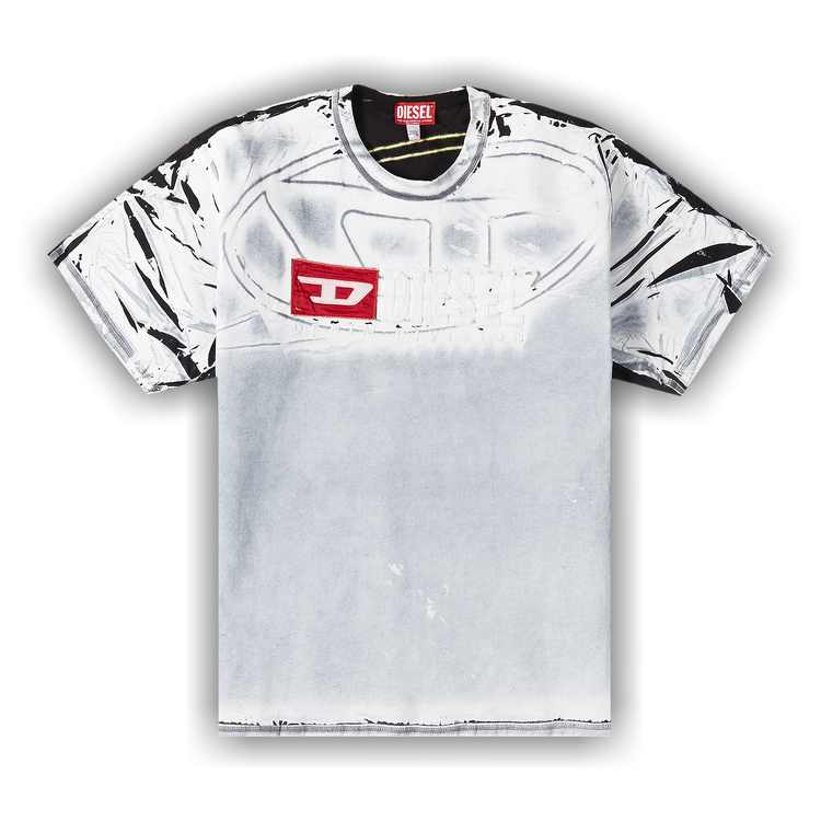 Buy Diesel Ox Logo T-Shirt 'White' - A12233 0QHAZ 100A | GOAT