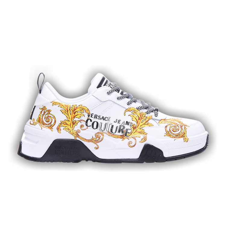 Buy Versace Stargaze Sneakers 'Baroque Print - White Gold