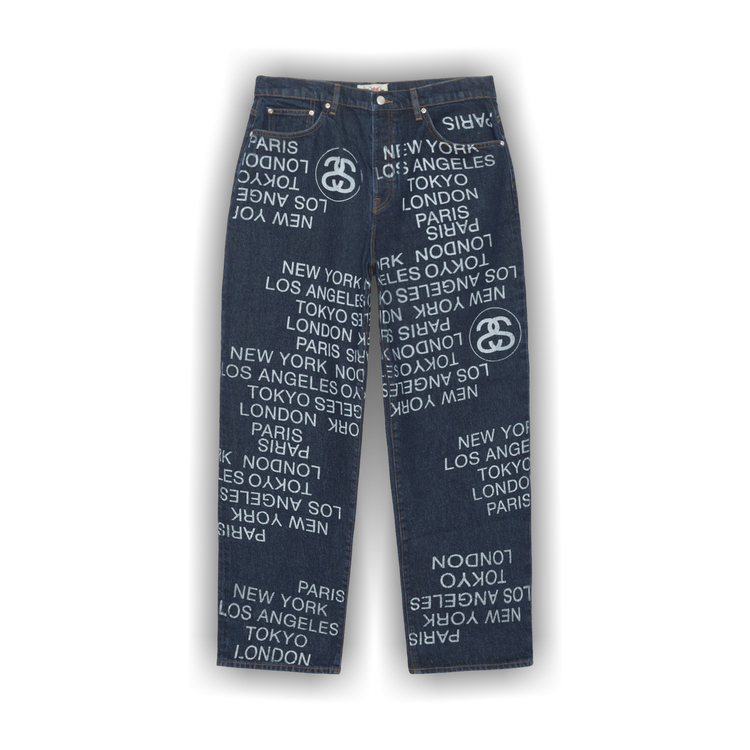 Buy Stussy Big Ol' City Link Denim Jean 'One Wash' - 116657 ONE | GOAT
