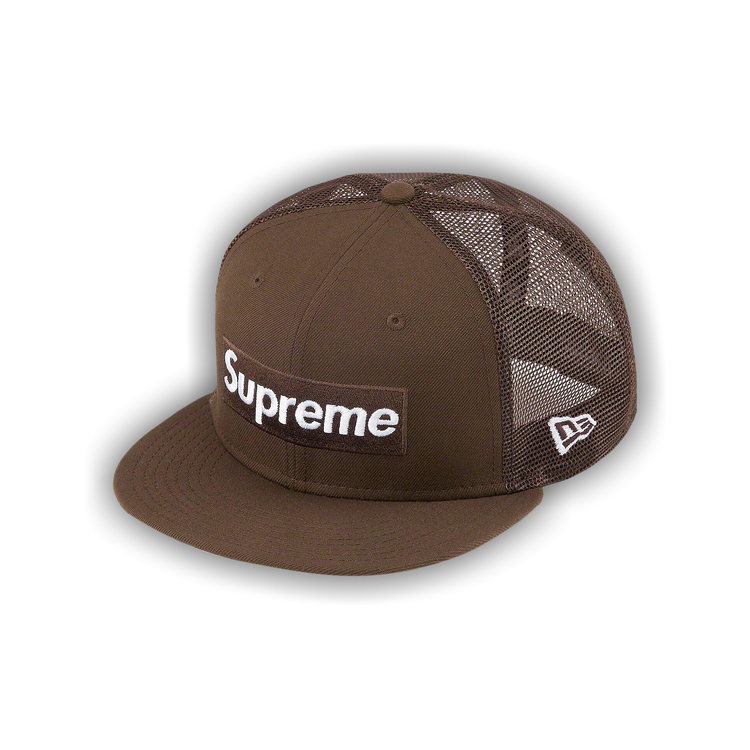 Buy Supreme Box Logo Mesh Back New Era 'Brown' - SS22H49 BROWN | GOAT