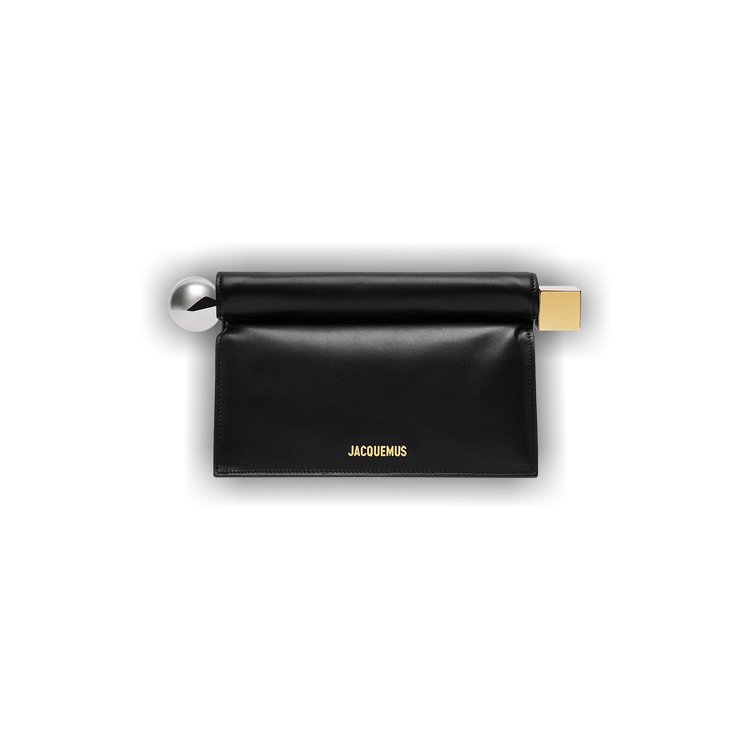 クラッチバッグ JACQUEMUS Woman Clutch Black 233BA3563171 990 Jacquemus La Pochette Rond Carré clutch for Women - Black in