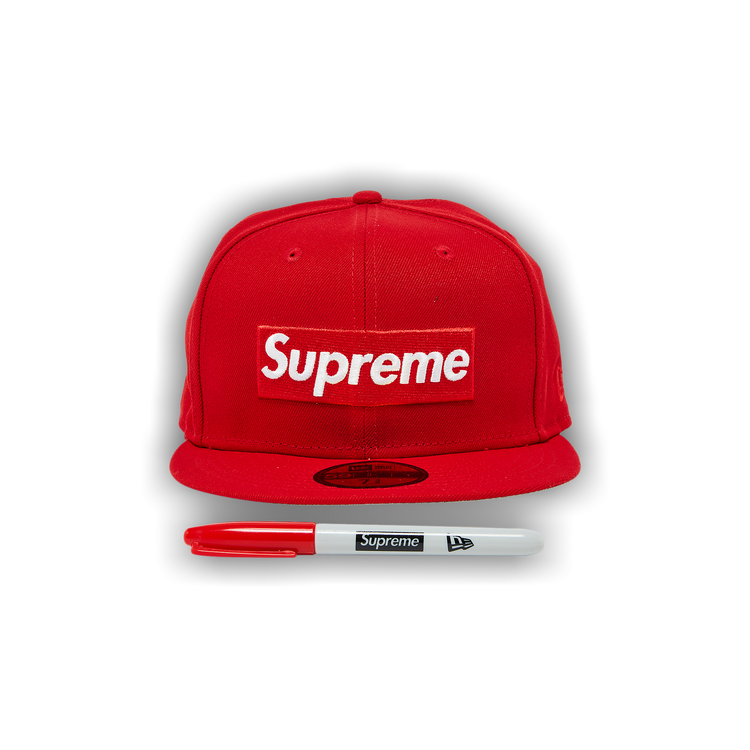 Buy Supreme Sharpie Box Logo New Era 'Red' - SS24H6 RED | GOAT