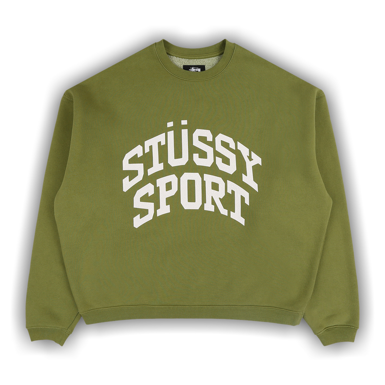 【新発売】今週の市販 Big Stussy Buy Crackle GREE 118537 - 'Green' Crewneck Sport トップス