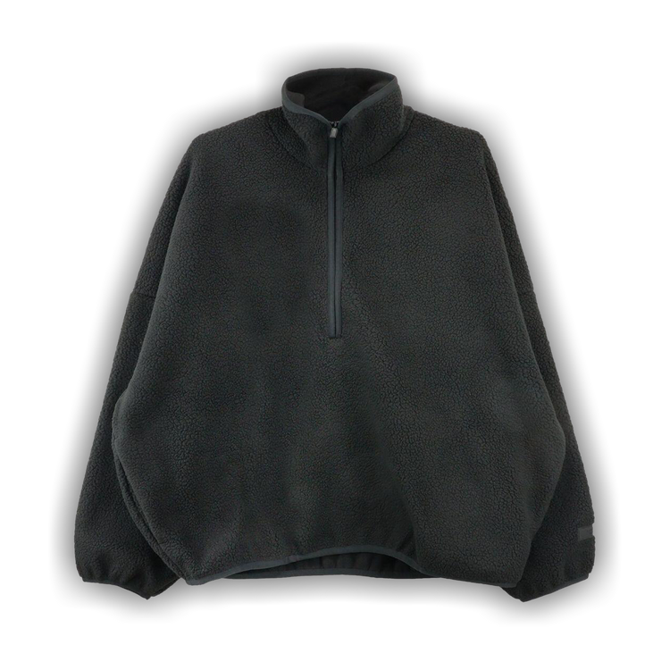 Buy Fear of God Essentials Half Zip Mockneck 'Jet Black