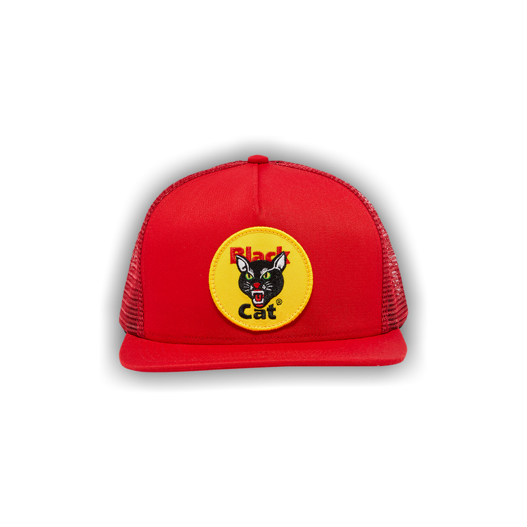 Buy Supreme Black Cat Mesh Back 5-Panel 'Red' - SS24H40 RED | GOAT