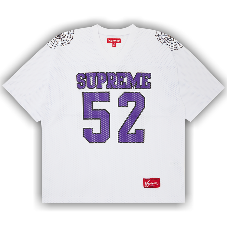 Buy Supreme Spiderweb Football Jersey 'White' - SS24KN63
