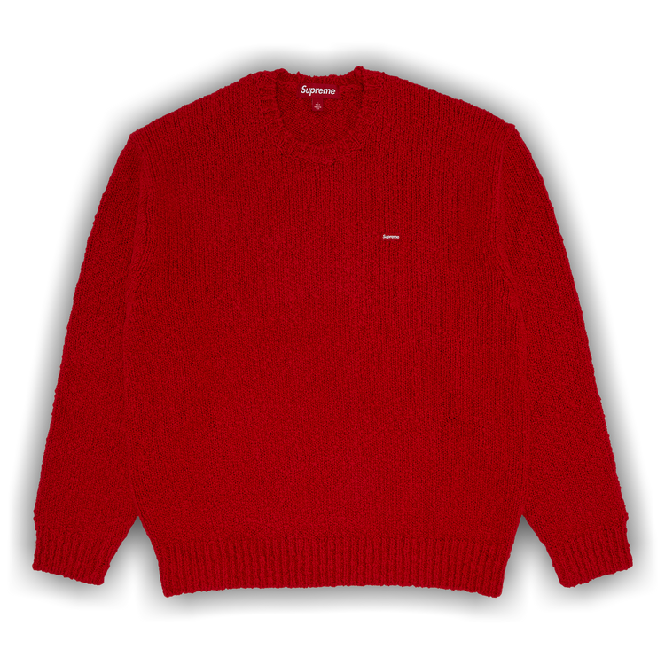 新品未着用L Supreme Boucle Small Box Sweater red