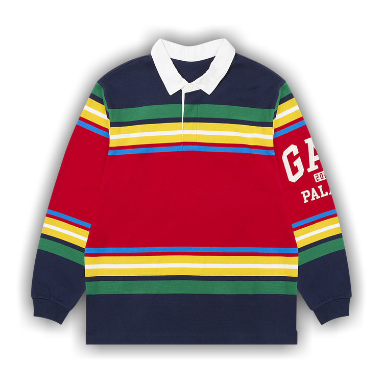【GAP×PALACE】 LS ボーダー ポロシャツ 1393100_00.png.png