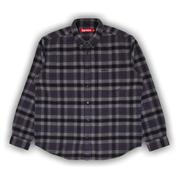 Buy Supreme Plaid Flannel Shirt 'Black' - SS24S4 BLACK | GOAT