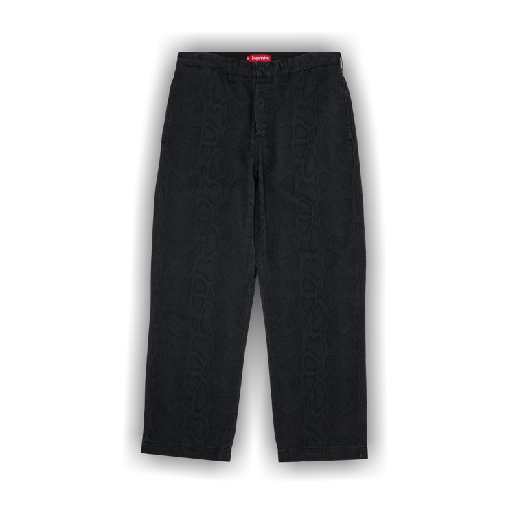 Buy Supreme Snake Print Chino Pant 'Charcoal' - SS24P48 CHARCOAL
