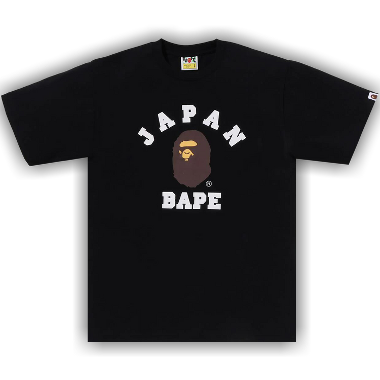 Buy BAPE Japan College City Tee 'Black' - 1K22 110 018 BLACK