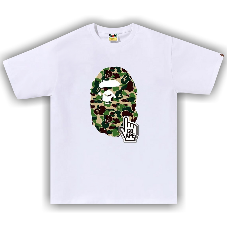 Buy BAPE ABC Camo Tee (Online Exclusive) 'White/Green' - 1J70 110