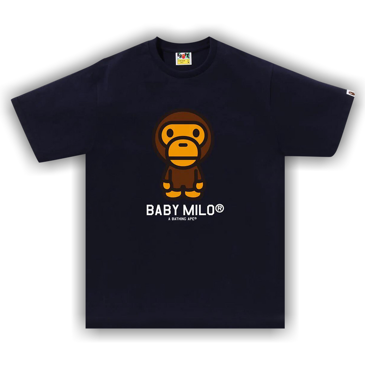 Buy BAPE Baby Milo Tee 'Navy' - 2K30 110 001 NAVY | GOAT