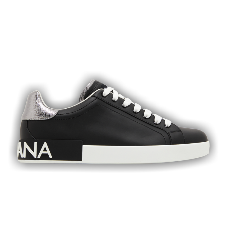 スニーカー DOLCE  GABBANA Men Sneakers CS2216 AH527 8B979 Black Buy Dolce & Gabbana Portofino 'Black Silver' - CS2216 AH527