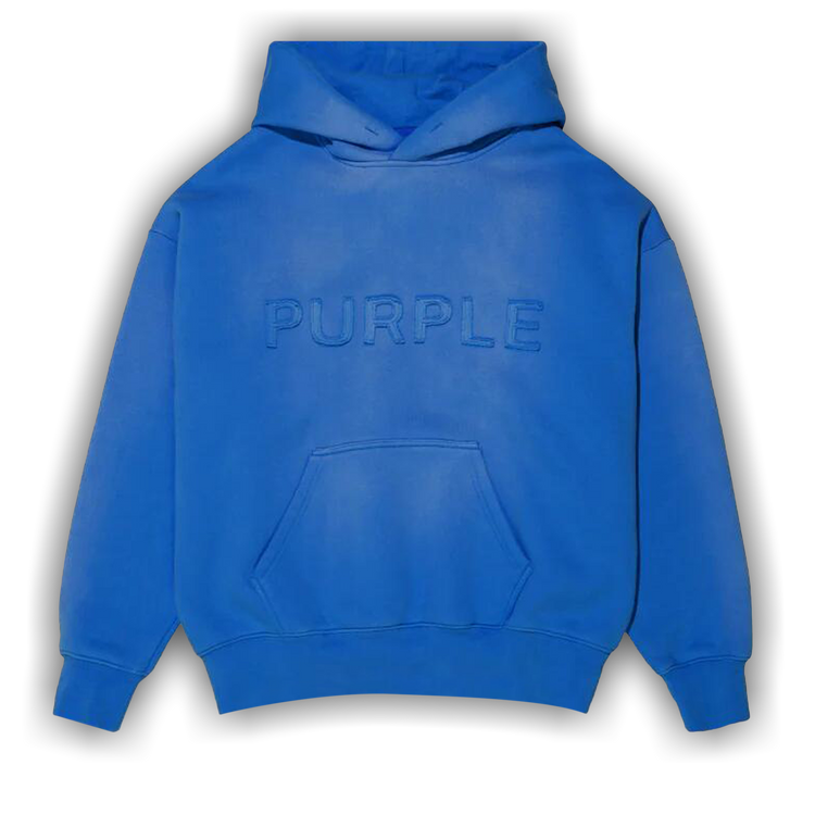 Buy PURPLE BRAND HWT Fleece Pullover Hoodie Blue P401 HCBH423 GOAT