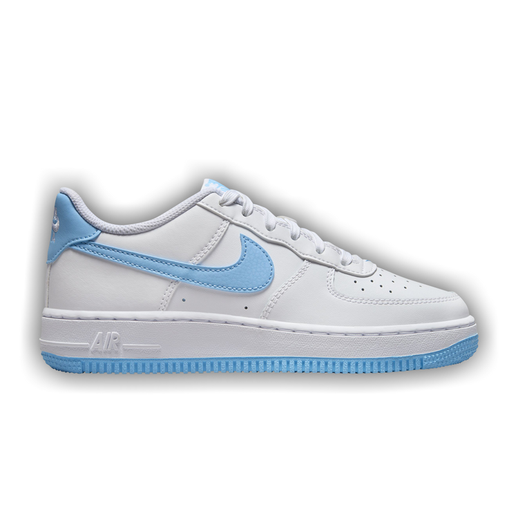 nike air force 1 baby blue swoosh
