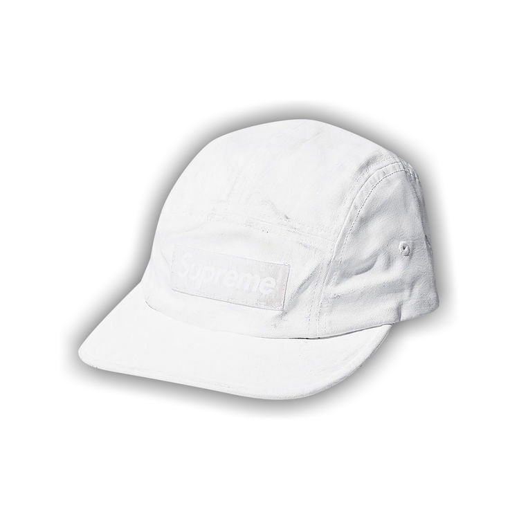 Supreme x MM6 Painted Camp Cap Whiteペイントキャンプキャップ