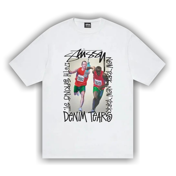 Buy Stussy x Denim Tears Relay Tee 'White' - 3903954 WHIT | GOAT