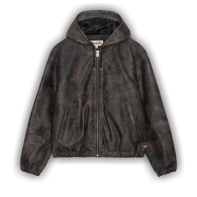 Garage Jacket Leather in black – Stüssy