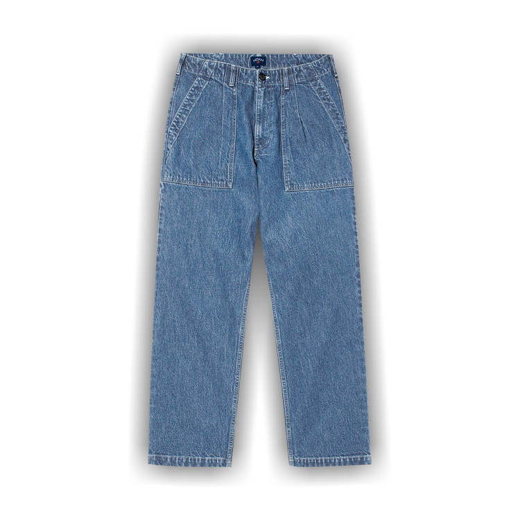 Buy Noah Denim Pleated Fatigue Pants 'Indigo' - P100SS24 INDI | GOAT