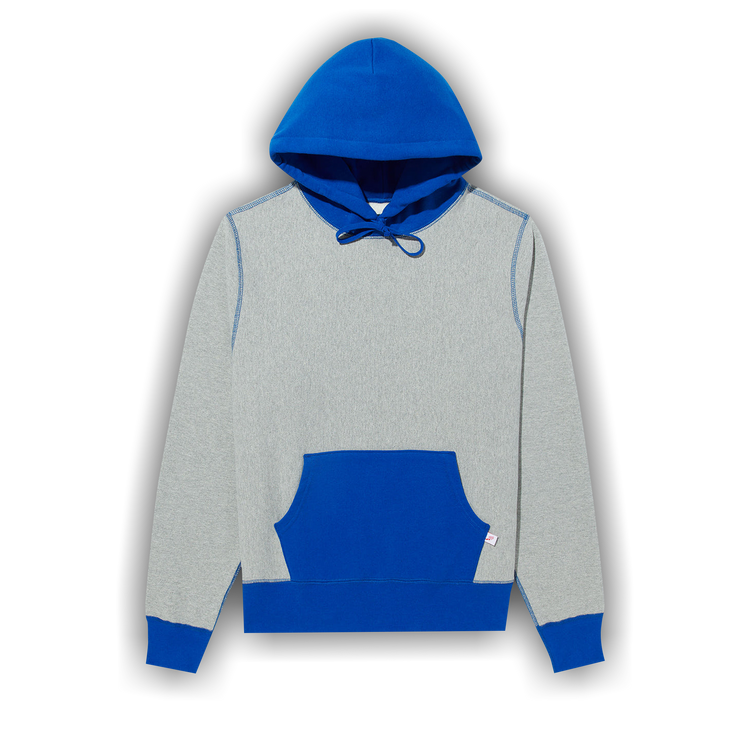 Buy Noah Color Block Hoodie 'Heather Grey/Royal' - SS159SS24 HGRO