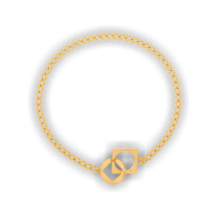 Buy Jacquemus Le Collier Rond Carre 'Light Gold' - 233JW640