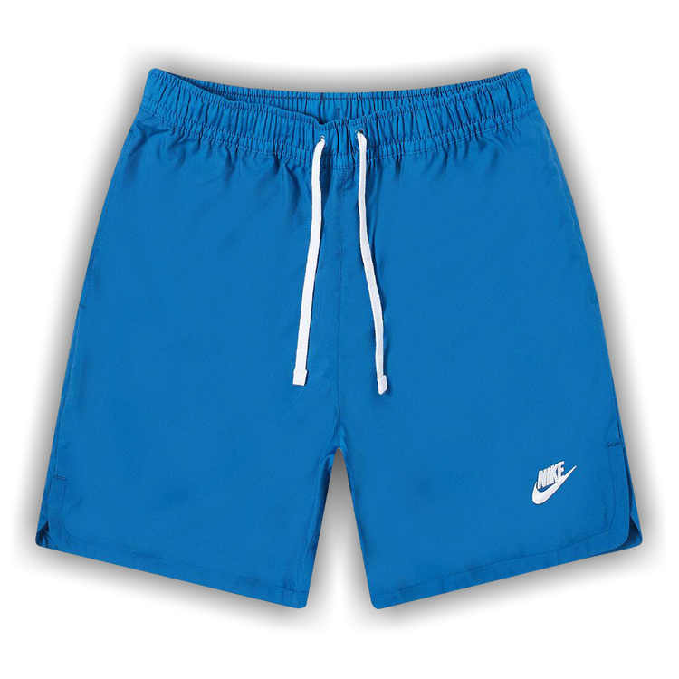 blue nike woven shorts